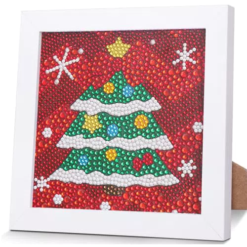 OSLEY Diamond Painting Set für Kinder und Mädchen - 5D Cartoon Diamant Malerei Kit mit Leinwand und Bilderrahmen