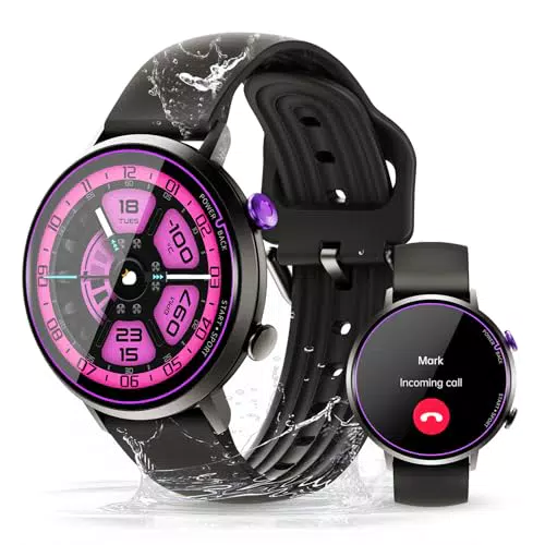 OUKITEL BT60 Smartwatch Damen, 1, 32" HD Amoled Touchscreen Uhr