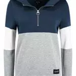 OXMO Omara Damen Kapuzenpullover Hoodie Pullover mit hochabschließender Kapuze