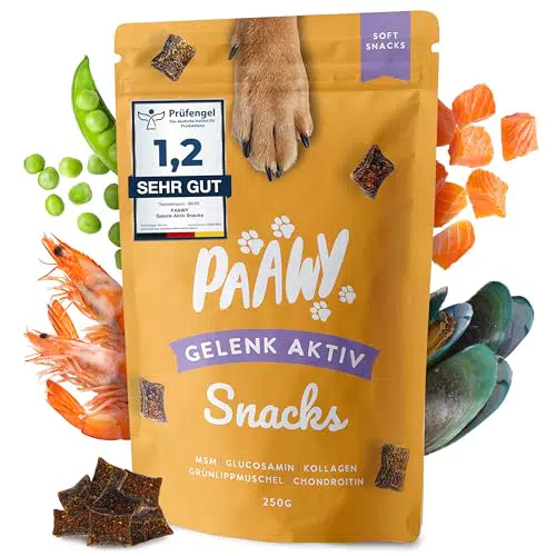 Paawy Gelenktabletten Hund I Grünlippmuschel Hund I Snacks mit MSM