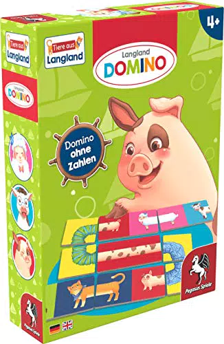Pegasus Spiele - Langland Domino: Klassisches Legespiel für die ganze Familie