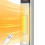 PELONIS Heizlüfter mit Thermostat und Fernbedienung, Oszillation & Timer - Energiesparend und Leise