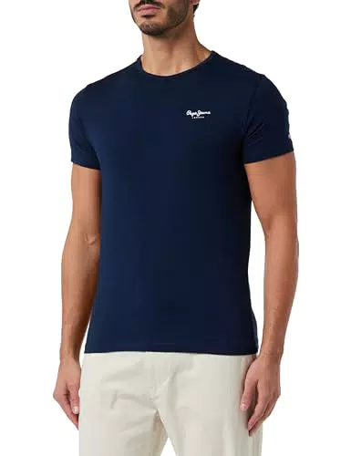Pepe Jeans Herren T-Shirt Original Basic 3 - Blau