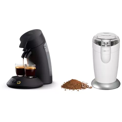 Philips Senseo Original Plus Kaffeepadmaschine & Clatronic elektrische Kaffeemühle