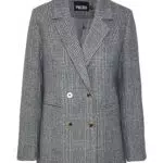 PIECES Damen Pchaven New Blazer Jacket, Magnet/Checks:melange
