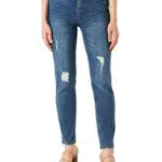 Pieces Damen Freizeithose, Medium Blue Denim - Größe S