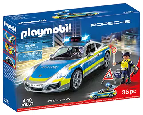 PLAYMOBIL City Action Porsche 911 Carrera 4S Polizei mit Licht und Sound