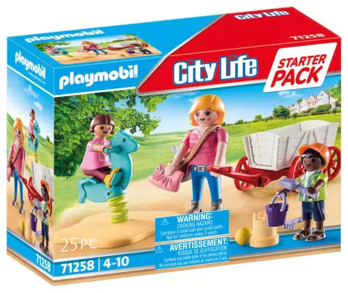 PLAYMOBIL City Life 71258 Erzieherin mit Bollerwagen