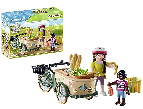 PLAYMOBIL Country 71306 Lastenfahrrad, Praktischer und umweltschonender Transport