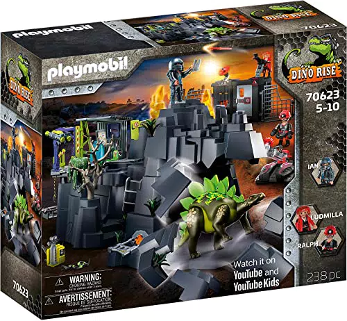 PLAYMOBIL Dino Rise 70623 Dino Rock mit Licht-, Sound- und Vibrationseffekt
