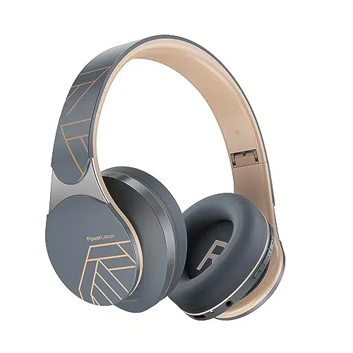 Bluetooth Kopfhörer Over Ear von PowerLocus - Kabellos mit Hi-Fi Stereo und Mikrofon
