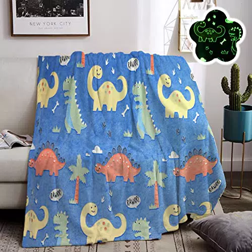 Kuschelige Dinosaurier Decke für Kinder - Perfektes Geschenk für Jungen und Mädchen