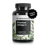 Premium Omega 3-120 Kapseln - 1000 mg Fischöl pro Kapsel mit EPA und DHA - 3-fache Stärke: GoldenOmega in Triglycerid-Form - Laborgeprüft