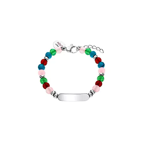 Prinzessin Lillifee Mädchen-Armband aus Edelstahl und Quarz-Steinen - Schmuck Geschenk Box enthalten