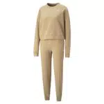 PUMA Damen Loungewear Suit Homewear-Set, Farbe:Beige