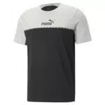 PUMA Herren ESS Block X Tape Tee T-Stück, Grau-Light Gray Heather