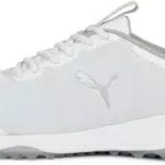 PUMA Herren Fusion Pro Golfschuh, White Silver Flat Hellgrau
