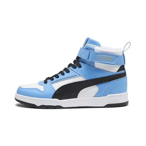 PUMA Unisex Rbd Spiel Sneaker, White Black Regal Blue Gold