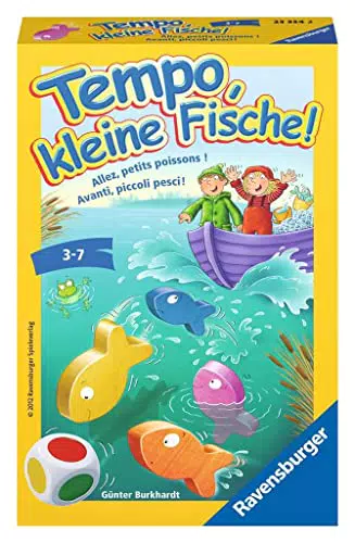 Ravensburger Tempo kleine Fische - Mitbringspiel für Kinder ab 3 Jahren