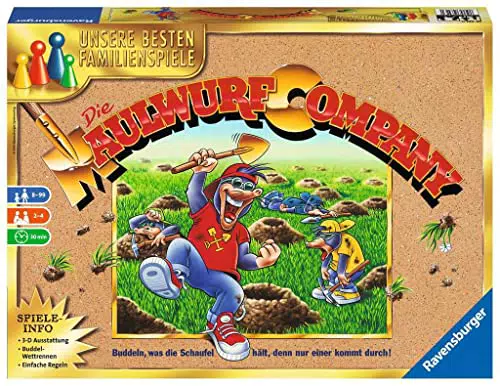 Ravensburger Die Maulwurf Company - Familienspiel für Erwachsene und Kinder ab 8 Jahren