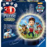 Ravensburger 3D Puzzle 11842 - Nachtlicht Puzzle-Ball Paw Patrol - 72 Teile - ab 6 Jahren