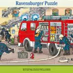 Ravensburger Kinderpuzzle - Mein Feuerwehrauto Rahmenpuzzle für Kinder ab 3 Jahren