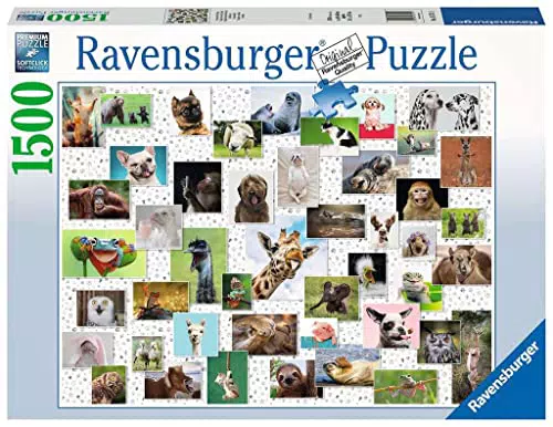 Ravensburger Puzzle 16711 - Funny Animals Collage - 1500 Teile Puzzle für Erwachsene und Kinder ab 14 Jahren