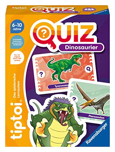 Ravensburger tiptoi 00165 Quiz Dinosaurier, Quizspiel für Kinder ab 6 Jahren
