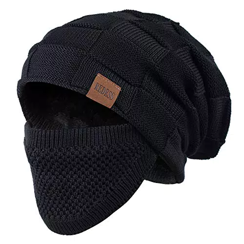 REDESS Beanie Mütze für Herren und Damen Winter Warme Mützen Stricken Slouchy Thick Skull Cap