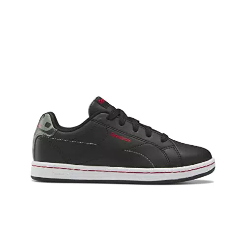 Reebok Royal Complete Clean 2 Sneaker, Core Black/Harmony Green/Acid Yellow