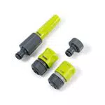REHAU Gartenbewässerungs-Set: Hahnanschluss, Schlauchverbinder, Wasserstop, Gartenspritze