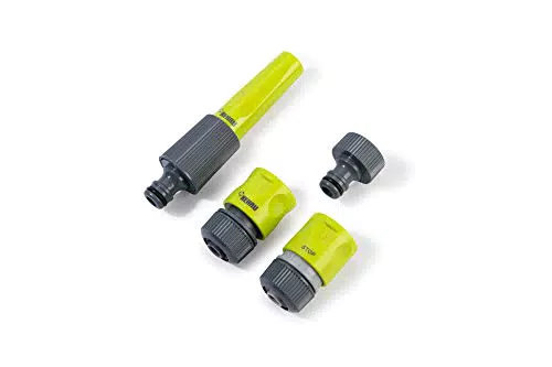 REHAU Gartenbewässerungs-Set: Hahnanschluss, Schlauchverbinder, Wasserstop, Gartenspritze