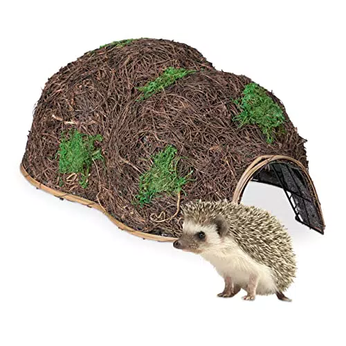Relaxdays Igelhaus, Stroh, Igelhotel ohne Boden, Winterquartier für Igel im Garten