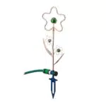 Relaxdays Rasensprenger Blume, 3/4 Zoll, mit Erdspieß