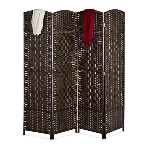 Relaxdays Raumteiler, HxB: 170x160 cm, Faltbarer Raumtrenner