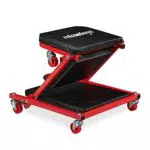 Relaxdays Rollbrett Werkstatt bis 150 kg, 2in1 Rollsitz & Werkstattliege klappbar