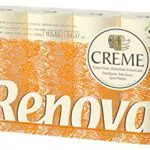 Renova Toilettenpapier 4 lagig Creme parfümiert, 12 Rollen Rolle