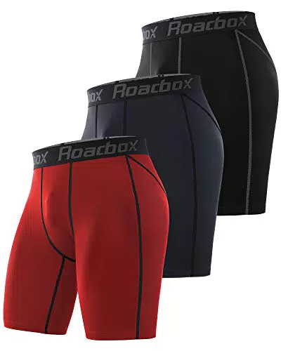 Roadbox Herren Kompressionsshorts - Schnelltrocknende Baselayer Unterhose für Laufen