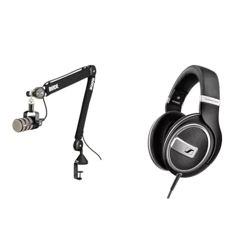 RØDE PSA1+ Gelenkarmstativ für Studioanwendungen & Sennheiser HD 599 Special Edition Kopfhörer