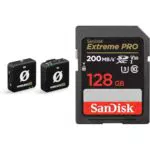 RØDE Wireless ME TX Drahtloses Mikrofonsystem & SanDisk Extreme PRO SDXC UHS-I Speicherkarte 128 GB