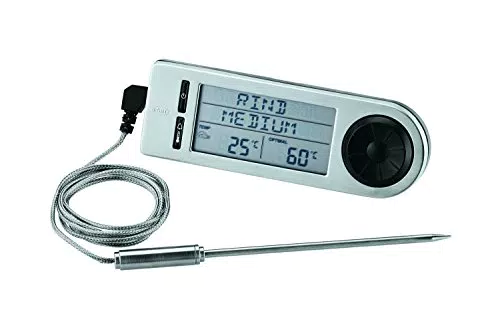 RÖSLE Bratenthermometer digital, Hochwertiges Thermometer zur Bestimmung der idealen Fleischkerntemperatur auf dem Grill oder im Backofen