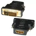 ROLINE HDMI-DVI Adapter, HDMI BU / DVI-D ST, 50 mm