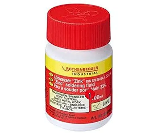 ROTHENBERGER Industrial Lötwasser Zink, 100ml, DIN EN 29454.1