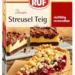 RUF Streusel Kuchen Backmischung für veganen Obst-Kuchen mit Pudding