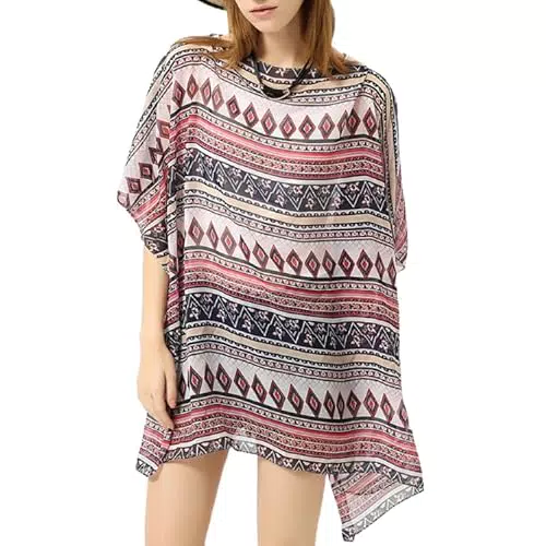 Kimono Cardigan Damen aus Chiffon für den Sommer - Perfekt für den Strand