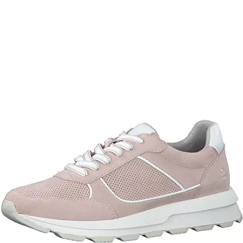 s.Oliver Damen Sneaker in Rose Wildleder
