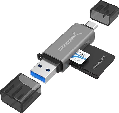 Sabrent USB-C SD Kartenleser - Externer Kartenleser für PC und mehr