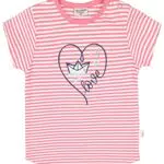 SALT AND PEPPER Baby-Mädchen Gestreiftes Herz Applikation OC T-Shirt
