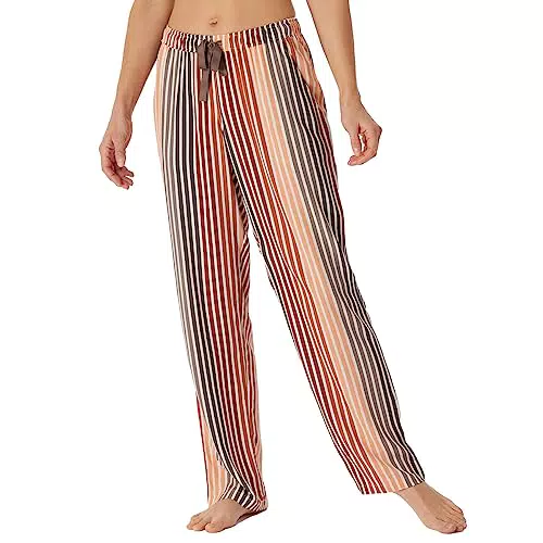 Schiesser Damen Webhose Schlafhose lang Viskose Web-Mix + Relax