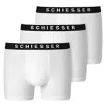 Schiesser Herren 3 Pack Boxershorts Bio Baumwolle - 95/5 Organic Boxershorts